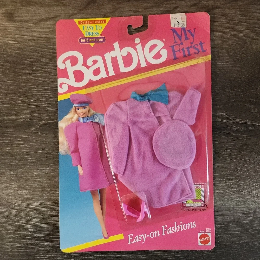 Vintage Mattel Barbie Fashions Lot of 3 MY FIRST 1990 #4860 #4853 #3399 NFRB NEW